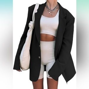 Oversized black blazer